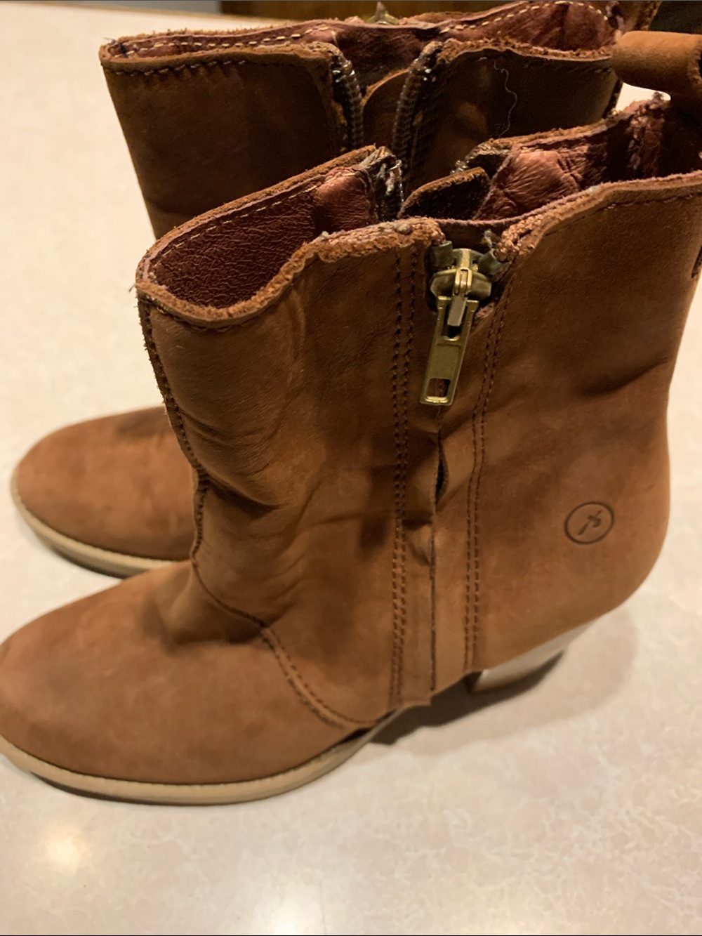 Bronx Brown Suede Heeled Ankle Boots It says a 36 which says it is a 6 - Picture 3 of 10